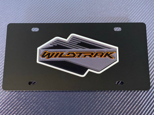 Ford Bronco Badlands Carbon Stainless Steel License Plate | Auto