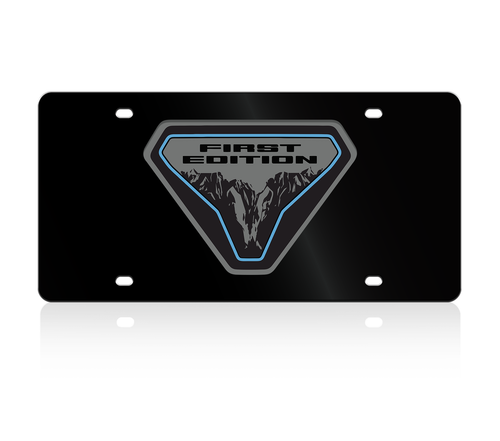 Ford Bronco First Edition Black Acrylic License Plate