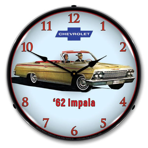 1962 Chevrolet Impala LED Backlit Clock