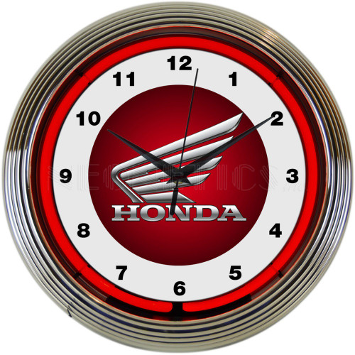 Honda Blue Neon Clock | Auto Gear Direct