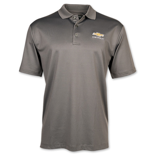 Chevrolet Gold Bowtie Callaway Polo Shirt (Gray)