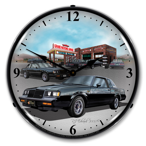 Black Buick GN Clock