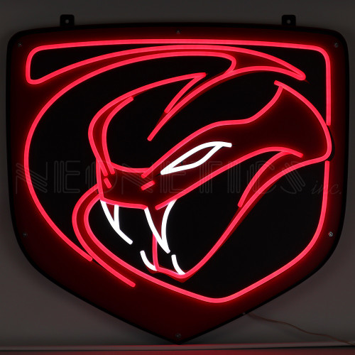 Dodge Viper Round LED Flex Neon Sign | Auto Gear Direct