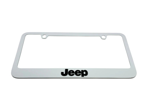Jeep White License Plate Frame