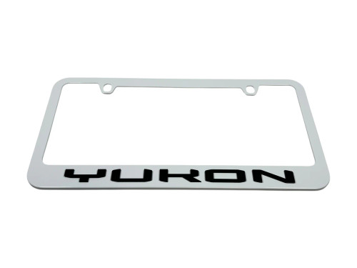 GMC Yukon White License Plate Frame