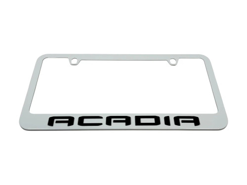 GMC Acadia White License Plate Frame