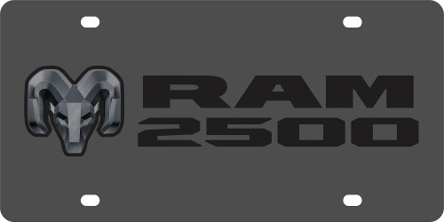 Dodge Ram Head 2500 Carbon Stainless Steel License Plate