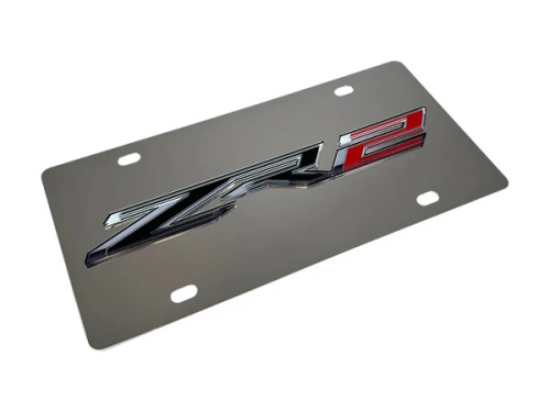 Chevrolet ZR2 Stainless Steel License Plate