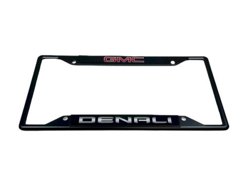 GMC Denali Black License Plate Frame - 4 Hole (alt)
