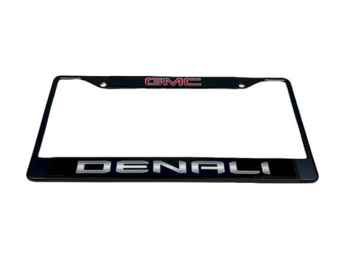 GMC Denali Black License Plate Frame - 2 Hole (alt)