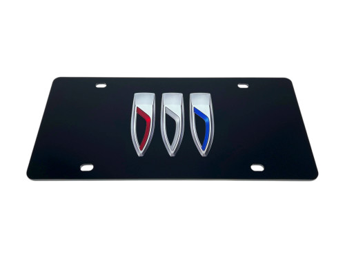 Buick Black Acrylic License Plate - Logo Only
