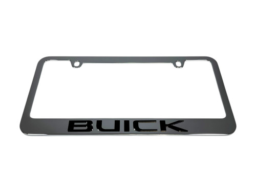 Buick Script Chrome License Plate Frame