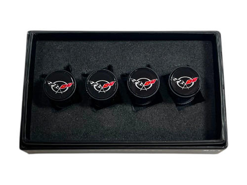 C5 Corvette Carbon Fiber Valve Stem Caps (in box)