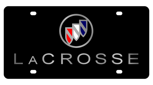 Buick LaCrosse Black Acrylic License Plate