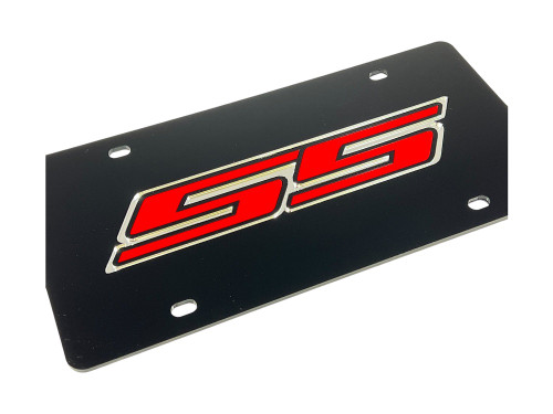Chevrolet SS Black Acrylic License Plate - zoom