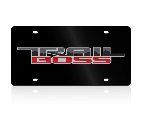 Chevrolet TrailBoss Black Acrylic License Plate