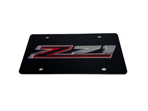 Chevrolet Z71 Black Acrylic License Plate