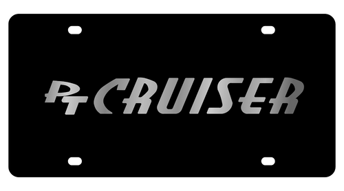 PT Cruiser Black Acrylic License Plate