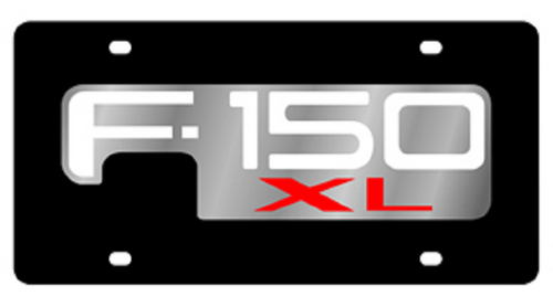 Ford F-150 XL Black Acrylic License Plate