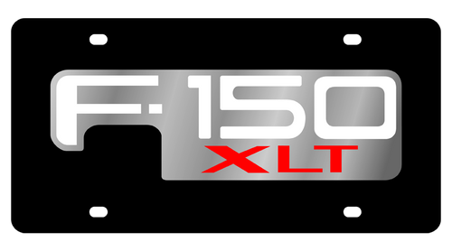 Ford F-150 XLT Black Acrylic License Plate