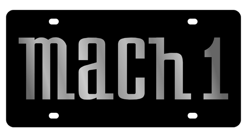 Ford Mach 1 Black Acrylic License Plate