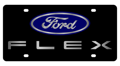 Ford Flex Black Acrylic License Plate