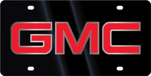 GMC Black Acrylic License Plate