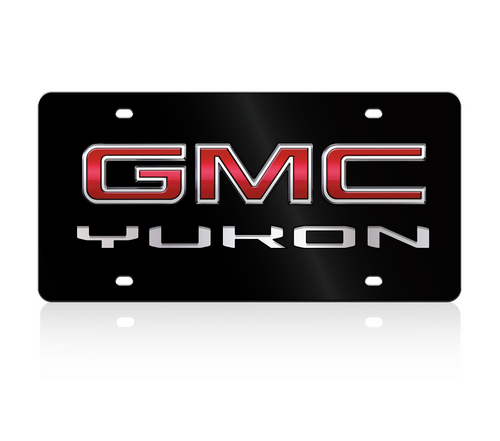 GMC Yukon Black Acrylic License Plate