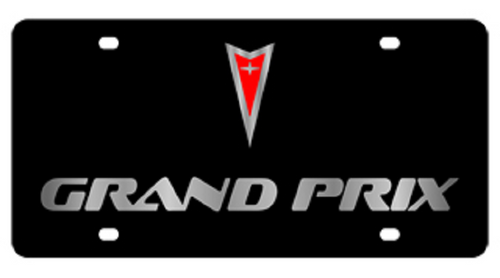 Pontiac Grand Prix Black Acrylic License Plate