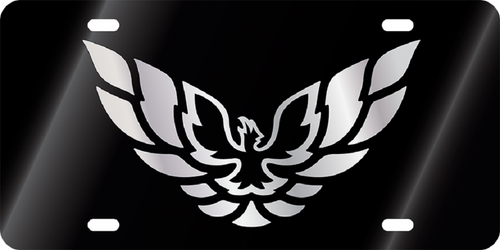 Pontiac Firebird Black Acrylic License Plate 2