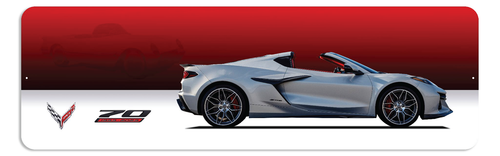 C8 Corvette 70th Anniversary Metal Print Wall Sign
