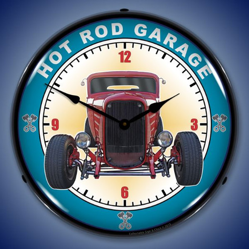 Hot Rod Garage Clock