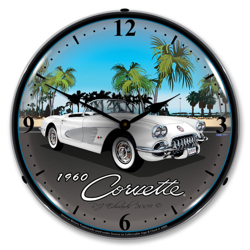 1960 Corvette LED Backlit Clock 1960 Corvette LED Backlit Clock