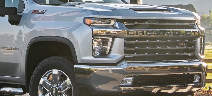 Silver Chevy Silverado 2500