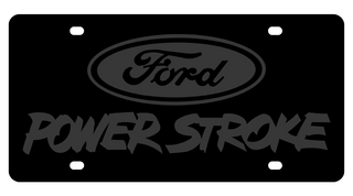 Ford Power Stroke Carbon License Plate | Auto Gear Direct