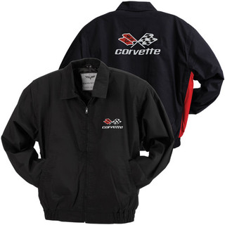 C5 Corvette Black & Red Twill Jacket