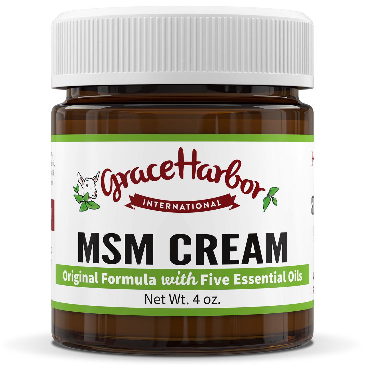 Original MSM Cream 4 oz Glass Single