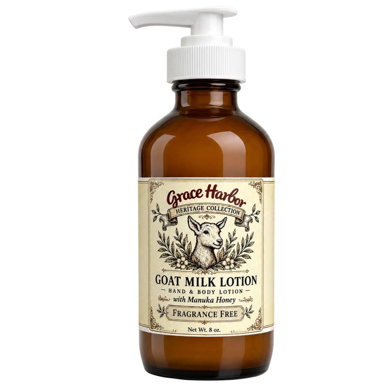 Fragrance Free Goat Milk Lotion 8 oz