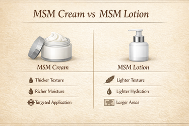 MSM Cream vs MSM Lotion: What’s the Difference?