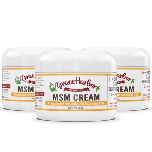 Fragrance-Free MSM Cream 8 oz Buy 2 Get 1 Free bundle