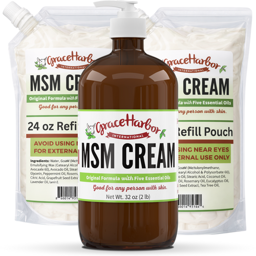 Original MSM Cream refill starter kit by Grace Harbor