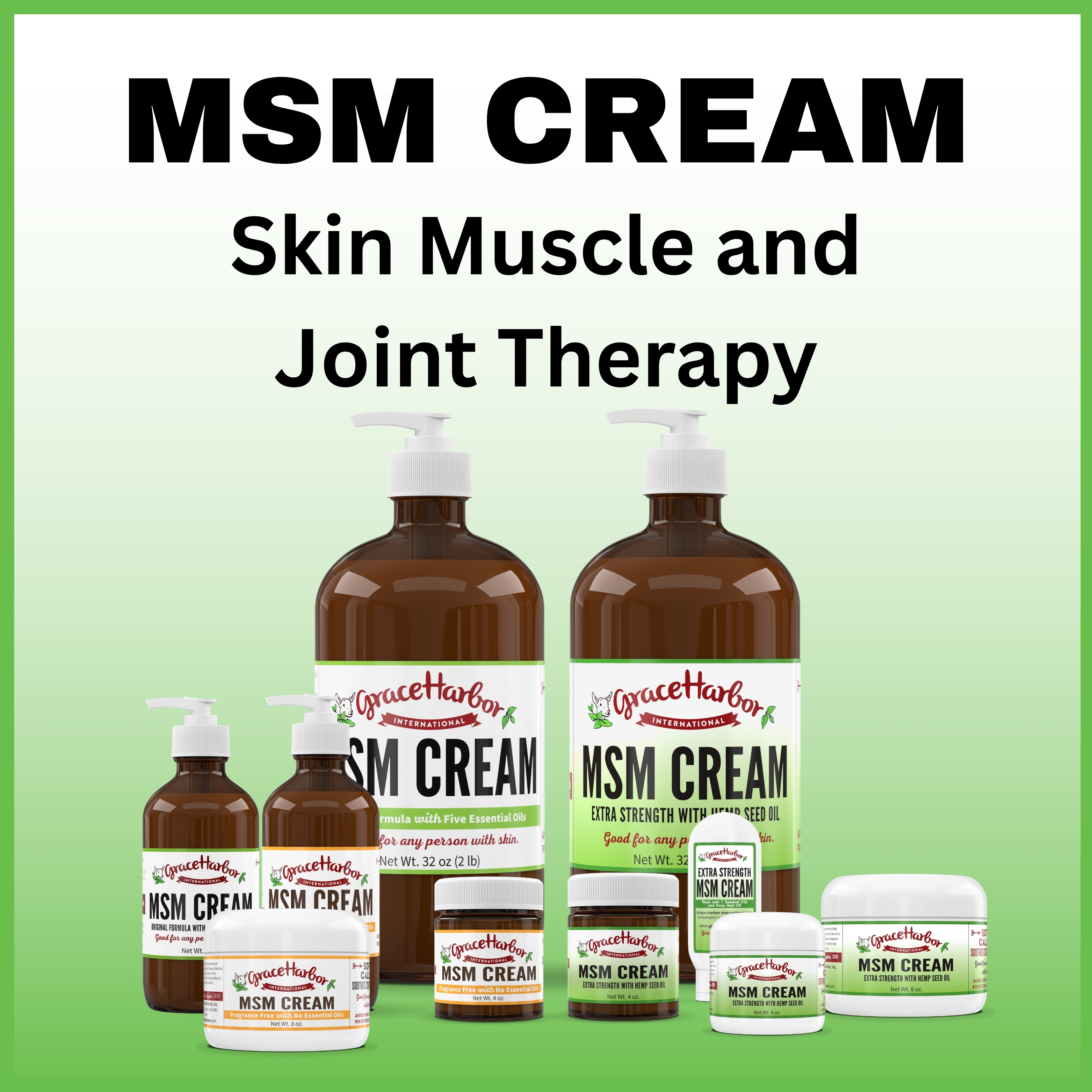 msm cream msm lotion skin muscle and joint therapy rub