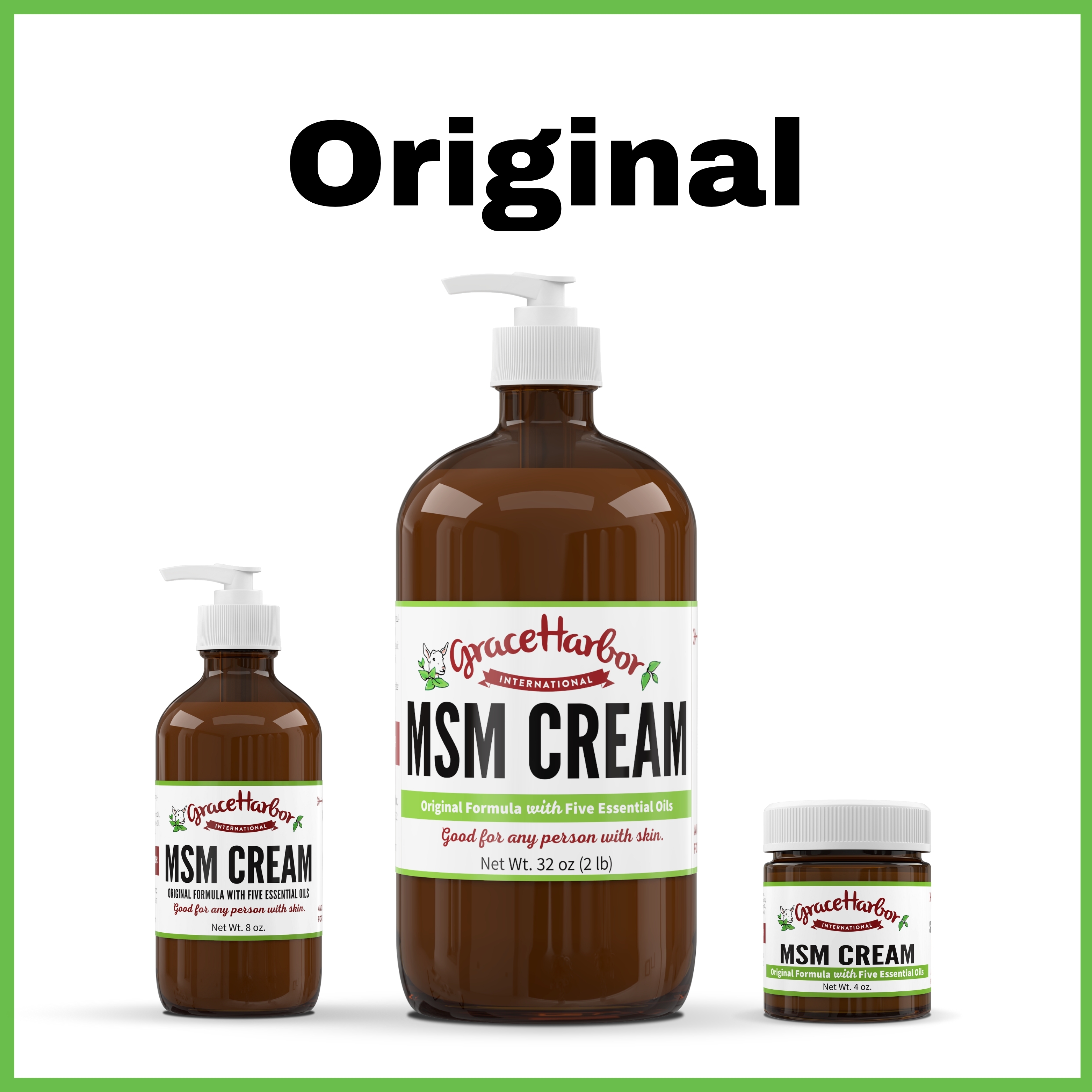 original strength msm cream muscle joint therapy rub
