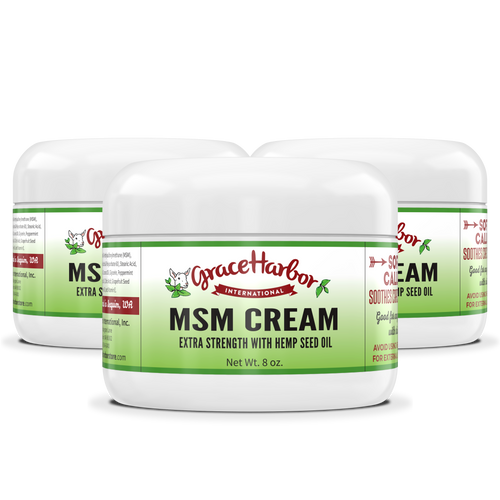 Extra Strength MSM Cream | 50% More MSM + Hemp Oil