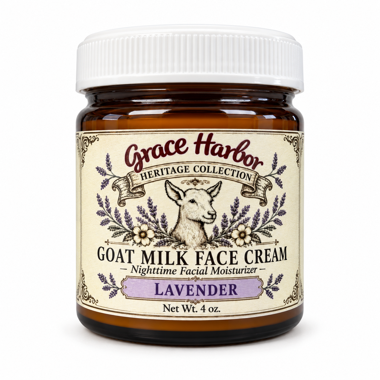 Lavender Goat Milk Face Cream, 4 oz
