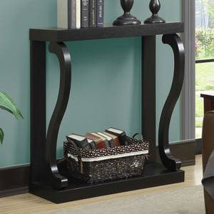 Modern Curved Legs Rich Espresso Console Table Q280-MCTVG1251