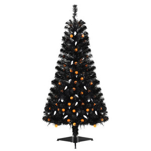 4.5 Feet Artificial Halloween Tree with 6 Lighting Modes and 5 Musics B593-CM24960US