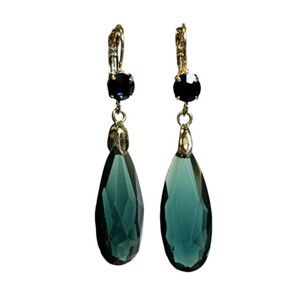 Color: TEAL TOPAZ - Ear Candy Drop Earrings K290-50685846126865