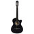  Western Classical Cutaway Guitar with 6 Strings Black 38" A949-70132
