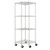 Heavy Duty 4-Tier Corner Storage Rack Shelving Unit with Casters Q280-TCSRCHE1559581